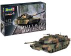 REVELL 1:72 US M1A1 AIM (SA) M1A2 ABRAMS TANK KIT Online Sale