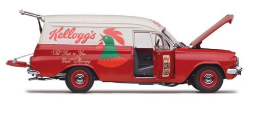 CLASSIC CARLECTABLES 1:18 HOLDEN EH PANEL VAN KELLOGS Online now