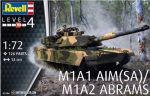 REVELL 1:72 US M1A1 AIM (SA) M1A2 ABRAMS TANK KIT Online Sale