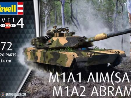 REVELL 1:72 US M1A1 AIM (SA) M1A2 ABRAMS TANK KIT Online Sale