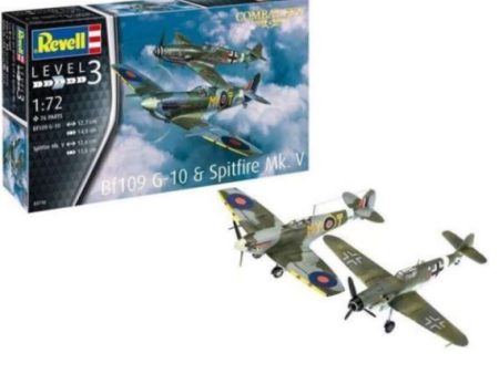 REVELL 1:72 BF109 G-10 AND SPITFIRE MK. V KIT Discount