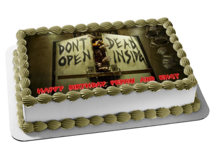 The Walking Dead Zombies Escaping Edible Cake Topper Image ABPID05161 on Sale