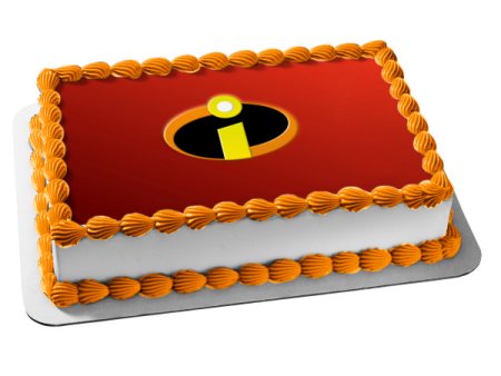 The Incredibles Logo Superheros Edible Cake Topper Image ABPID05119 Supply