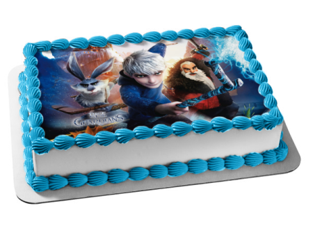 Rise of the Guardians Jack Frost E. Aster Bunnymynd and Nicholas St. North Edible Cake Topper Image ABPID05117 For Sale