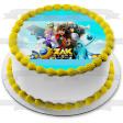 Zak Storm Super Pirate Cartoon Cece Lejune Crogar and Clovis Edible Cake Topper Image ABPID04958 Supply