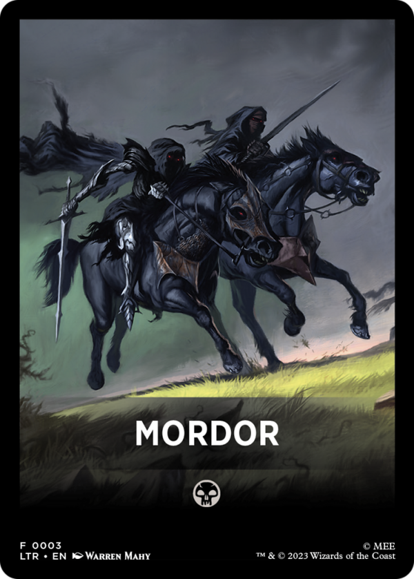 Mordor Theme Card [The Lord of the Rings: Tales of Middle-Earth Tokens] For Discount