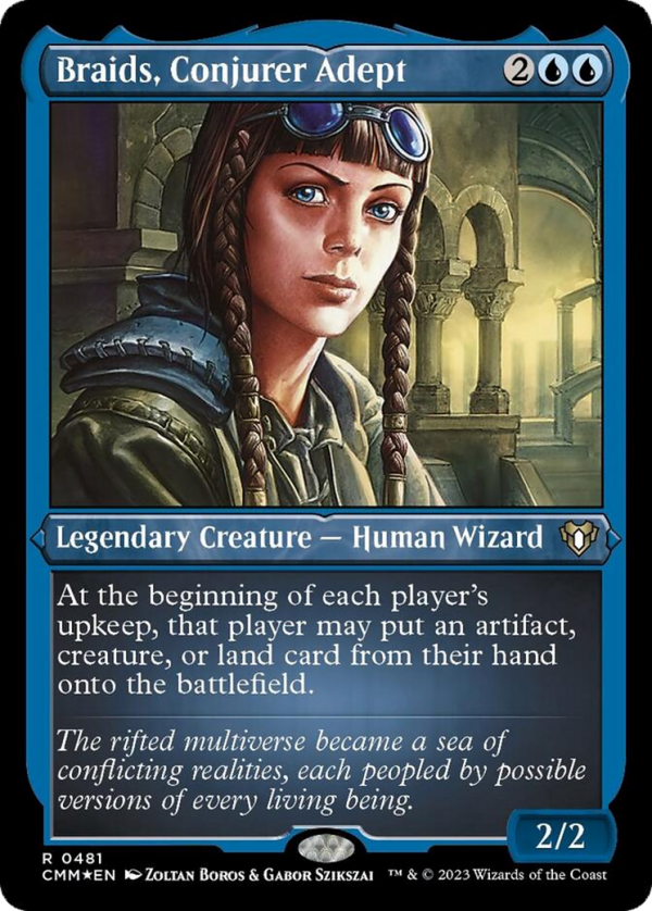 Braids, Conjurer Adept (Foil Etched) [Commander Masters] Supply