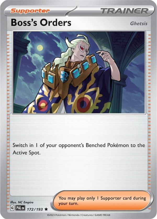 Boss s Orders (172 193) (Theme Deck Exclusive) [Scarlet & Violet: Paldea Evolved] Cheap