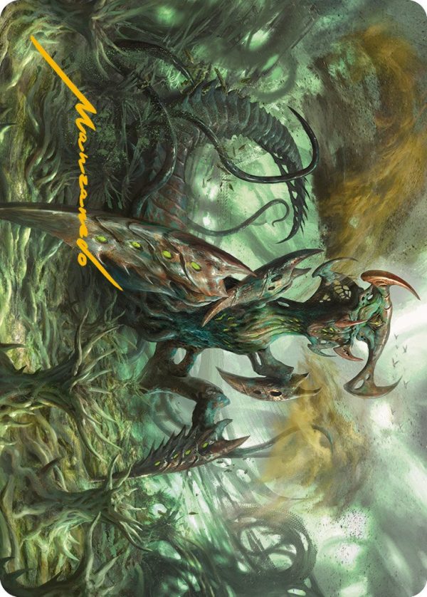 Zopandrel, Hunger Dominus Art Card (Gold-Stamped Signature) [Phyrexia: All Will Be One Art Series] Cheap