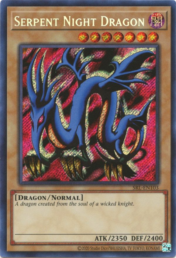 Serpent Night Dragon (25th Anniversary) [SRL-EN103] Secret Rare Supply