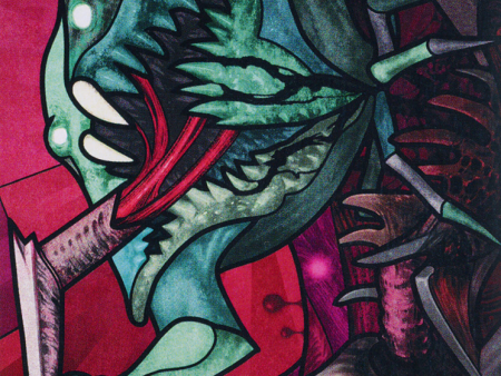 Yargle, Glutton of Urborg Art Card [March of the Machine Art Series] on Sale