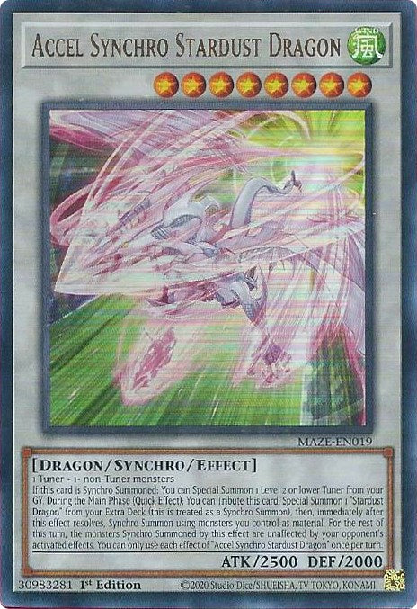 Accel Synchro Stardust Dragon [MAZE-EN019] Ultra Rare For Cheap